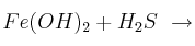 Fe(OH)_2 + H_2S\ \to