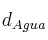 d_{Agua}