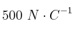 500\ N\cdot C^{-1}