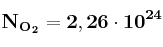 \bf N_{O_2} = 2,26\cdot 10^{24}