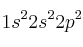 1s^22s^22p^2
