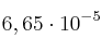 6,65\cdot 10^{-5}