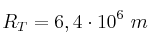 R_T = 6,4\cdot 10^6\ m R_T = 6,4\cdot 10^6\ m