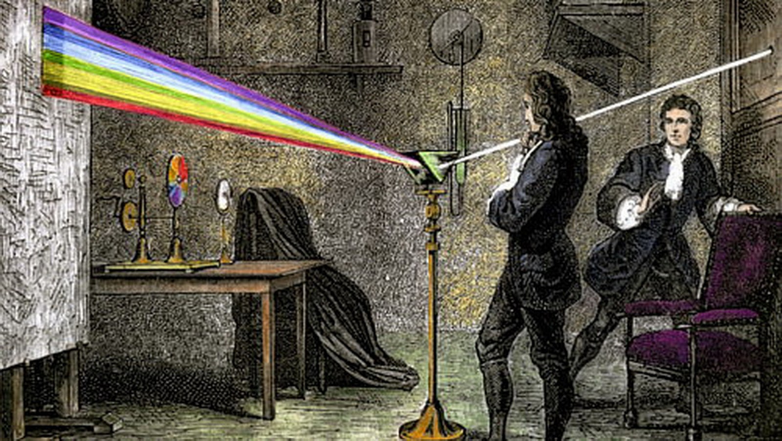 Experimento con luz de Newton