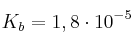 K_b = 1,8\cdot 10^{-5} K_b = 1,8\cdot 10^{-5}