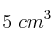 5\ cm^3