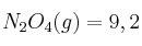 N_2O_4(g) = 9,2