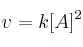 v = k[A]^2
