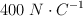 400\ N\cdot C^{-1}