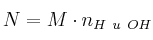 N = M\cdot n_{H\ u\ OH}