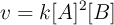 v = k[A]^2[B]