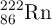 ^{222}_{86}\ce{Rn}