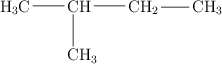 \chemfig{H_3C-CH(-[6]CH_3)-CH_2-CH_3}