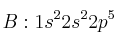 B: 1s^22s^22p^5