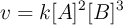 v = k[A]^2[B]^3