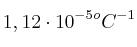 1,12\cdot 10^{-5} ^oC^{-1}
