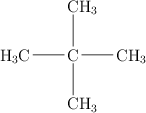 \chemfig{H_3C-C(-[2]CH_3) (-[6]CH_3)-CH_3}