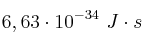 6,63\cdot 10^{-34}\ J\cdot s