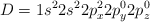 D  = 1s^22s^22p_x^22p_y^02p_z^0