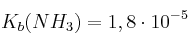 K_b(NH_3) = 1,8\cdot 10^{-5}