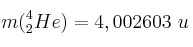 m(^4_2He) = 4,002603\ u