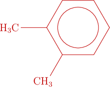 \color[RGB]{192,0,0}{\bf \chemfig{H_3C-**6(-(-CH_3)-----)}}