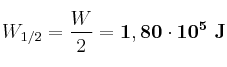 W_{1/2} = \frac{W}{2} = \bf 1,80\cdot 10^5\ J