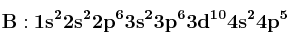 \bf B: 1s^22s^22p^63s^23p^63d^{10}4s^24p^5