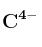 \bf C^{4-}