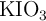 \ce{KIO_3}