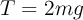 T = 2mg