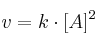 v = k\cdot [A]^2