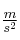 \textstyle{m\over s^2}