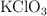 \ce{KClO3}