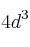 4d^3