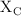 \ce{X_C}