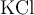 \ce{KCl}