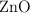 \ce{ZnO}