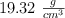 19.32\ \textstyle{g\over cm^3}
