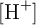 [\ce{H+}]