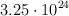3.25\cdot 10^{24}
