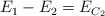 E_1 - E_2  = E_{C_2}