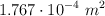 1.767\cdot 10^{-4}\ m^2
