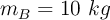 m_B= 10\ kg