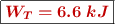 \fbox{\color[RGB]{192,0,0}{\bm{W_T = 6.6\ kJ}}}