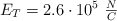 E_T = 2.6\cdot 10^5\ \textstyle{N\over C}