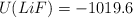 U(LiF) = -1019.6