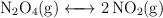 \ce{N2O4(g) <-> 2NO2(g)}