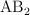 \ce{AB2}