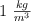 1\ \textstyle{kg\over m^3}